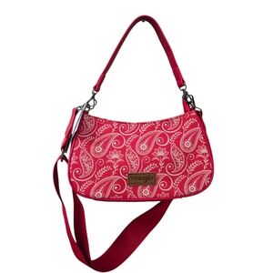 Wrangler Red Paisley Shoulder Crossbody Bag NWT